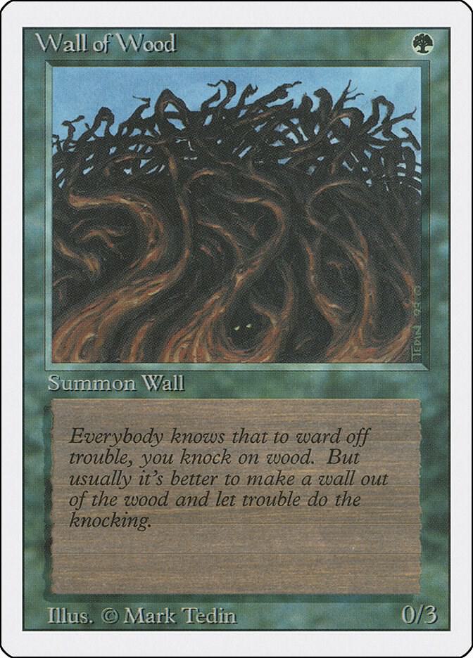 Wall of Wood card from Revised Edition