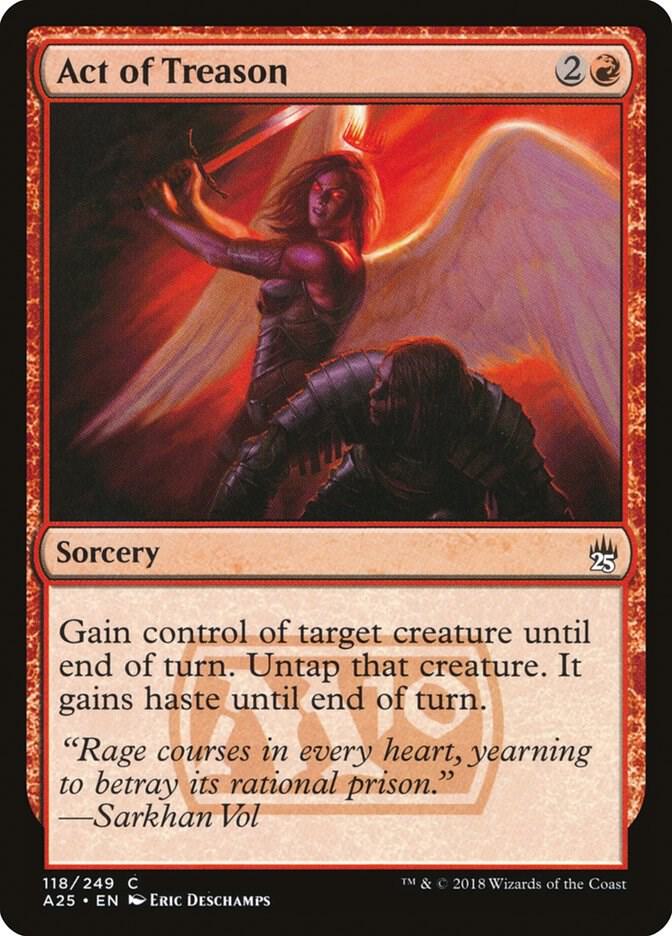 Act of Treason 118 card from Masters 25