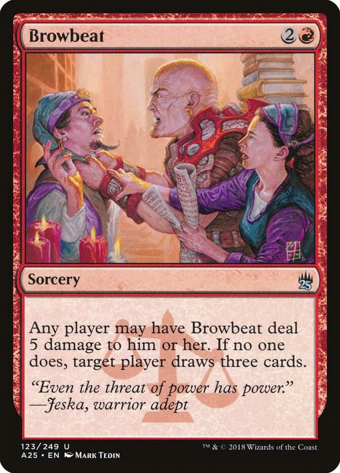 Browbeat 123 card from Masters 25