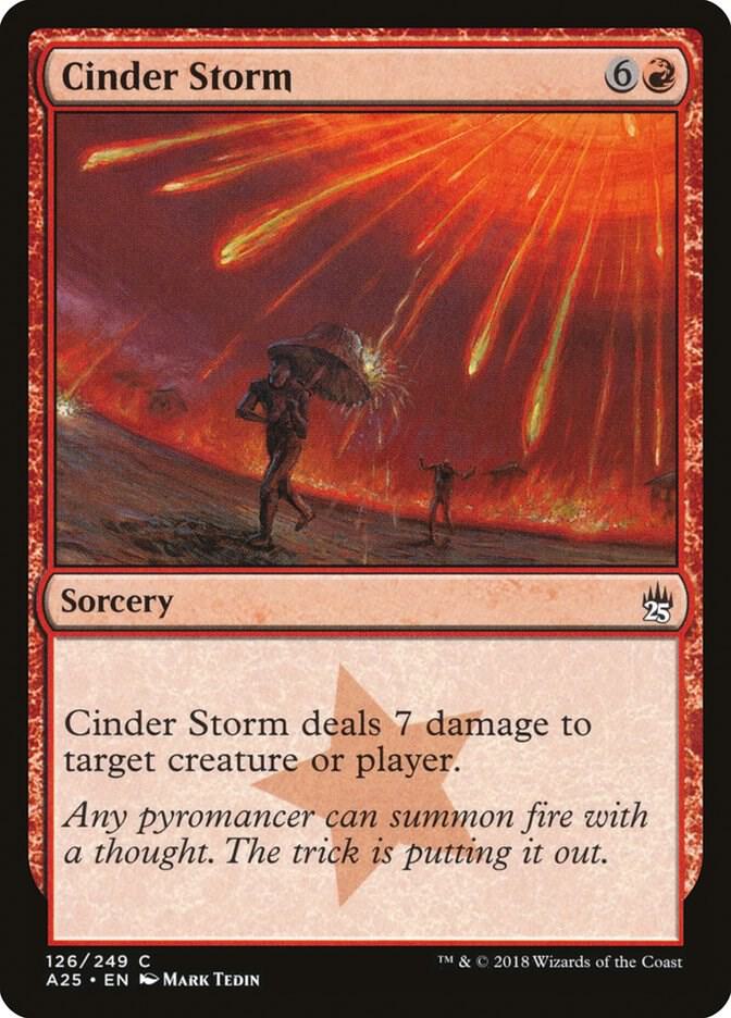 Cinder Storm 126 card from Masters 25