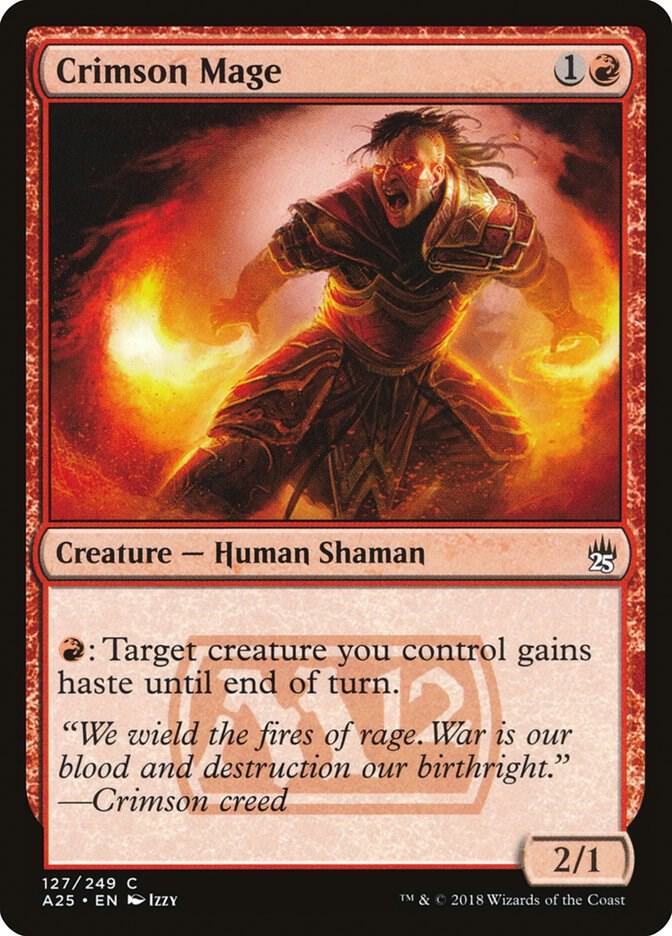 Crimson Mage 127 card from Masters 25