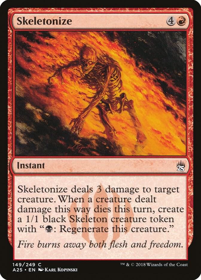Skeletonize 149 card from Masters 25