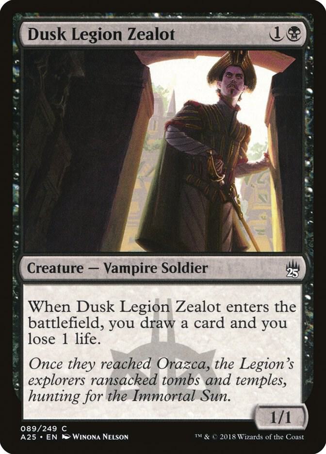 Dusk Legion Zealot 89 card from Masters 25