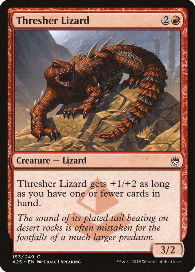 Thresher Lizard 153 card from Masters 25