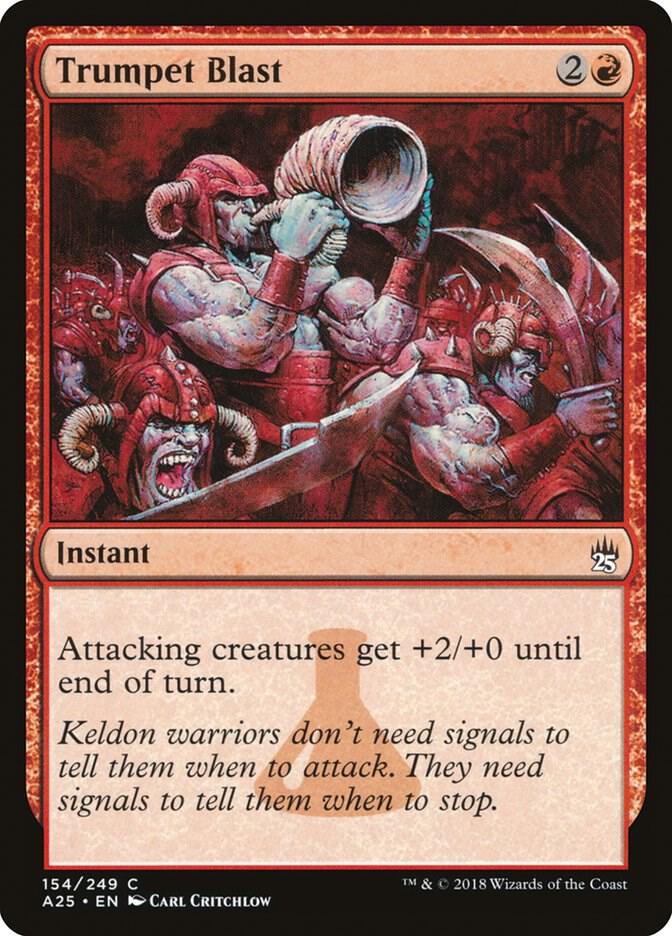 Trumpet Blast 154 card from Masters 25