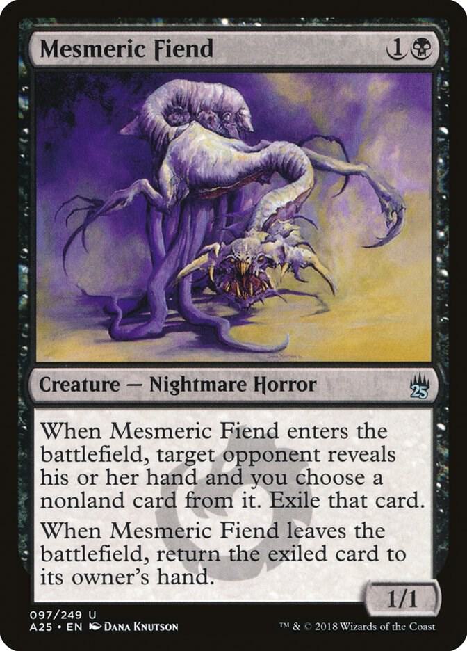 Mesmeric Fiend 97 card from Masters 25