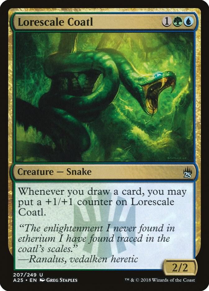 Lorescale Coatl 207 card from Masters 25