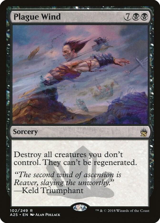 Plague Wind 102 card from Masters 25