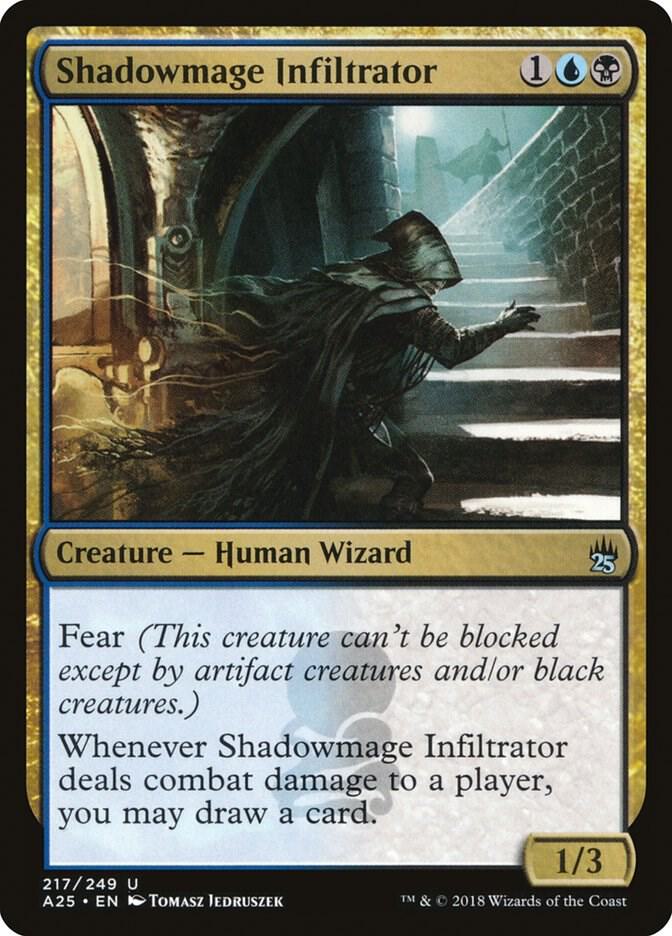 Shadowmage Infiltrator 217 card from Masters 25