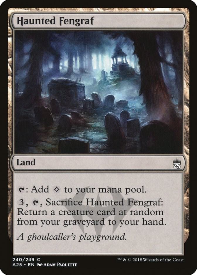 Haunted Fengraf 240 card from Masters 25