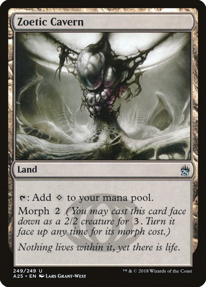 Zoetic Cavern 249 card from Masters 25