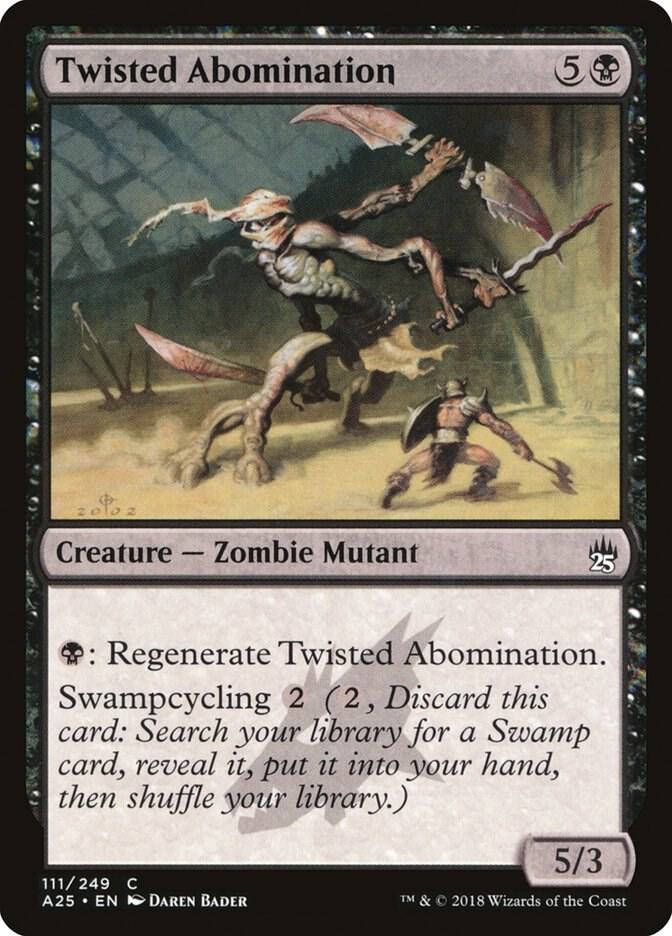 Twisted Abomination 111 card from Masters 25