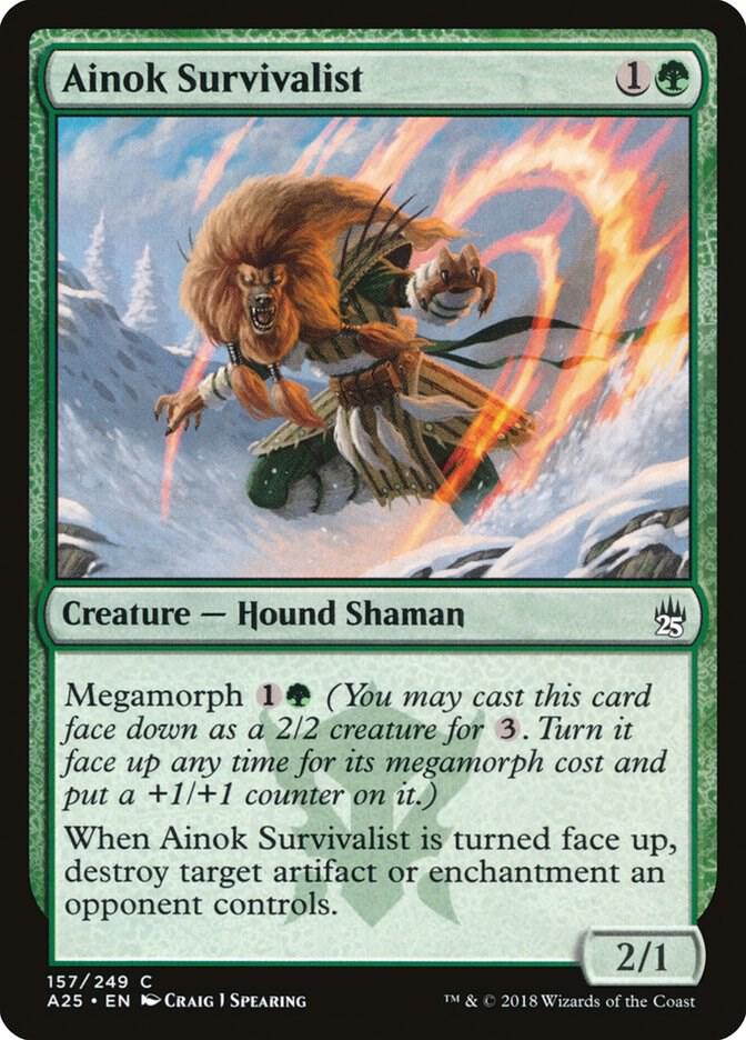 Ainok Survivalist 157 card from Masters 25