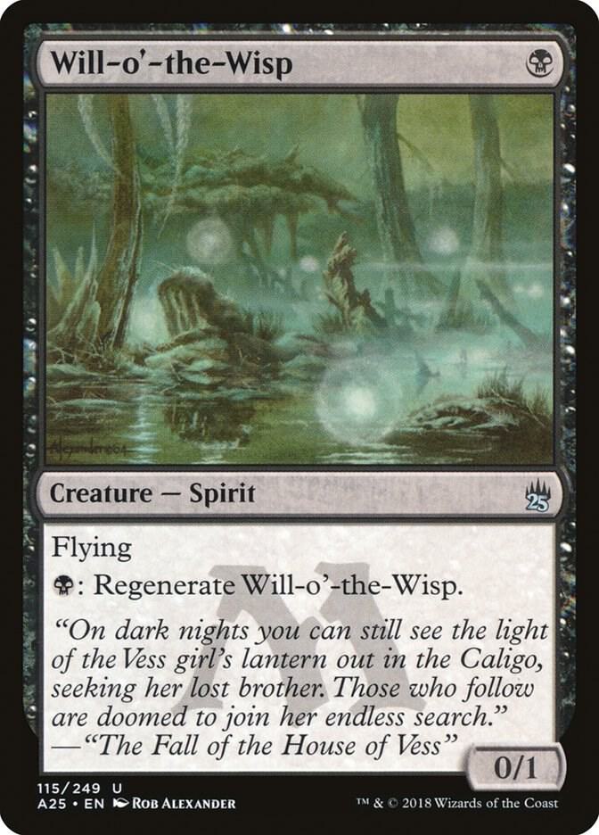 Will-o'-the-Wisp 115 card from Masters 25