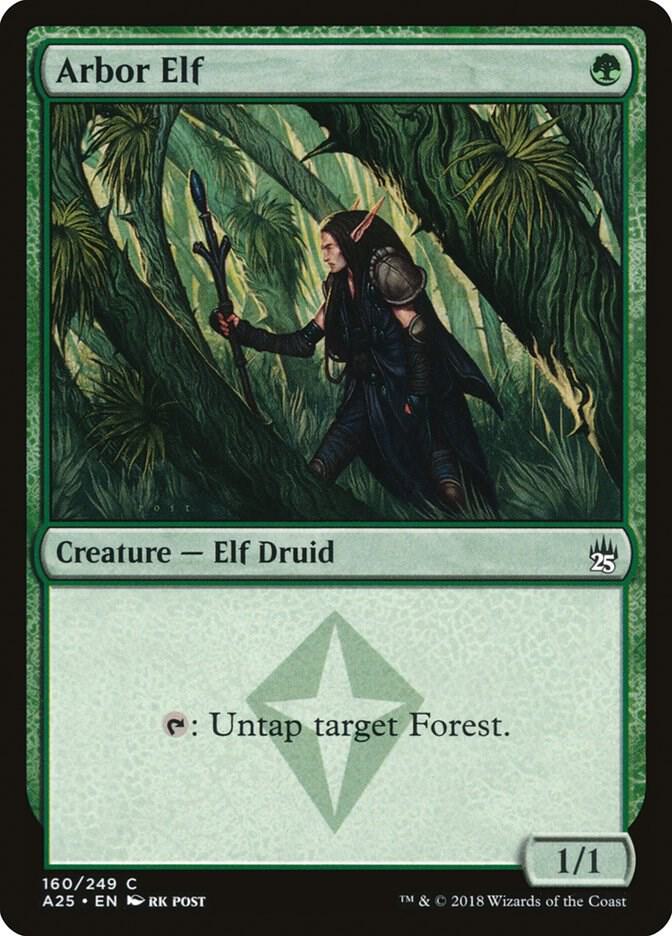 Arbor Elf 160 card from Masters 25