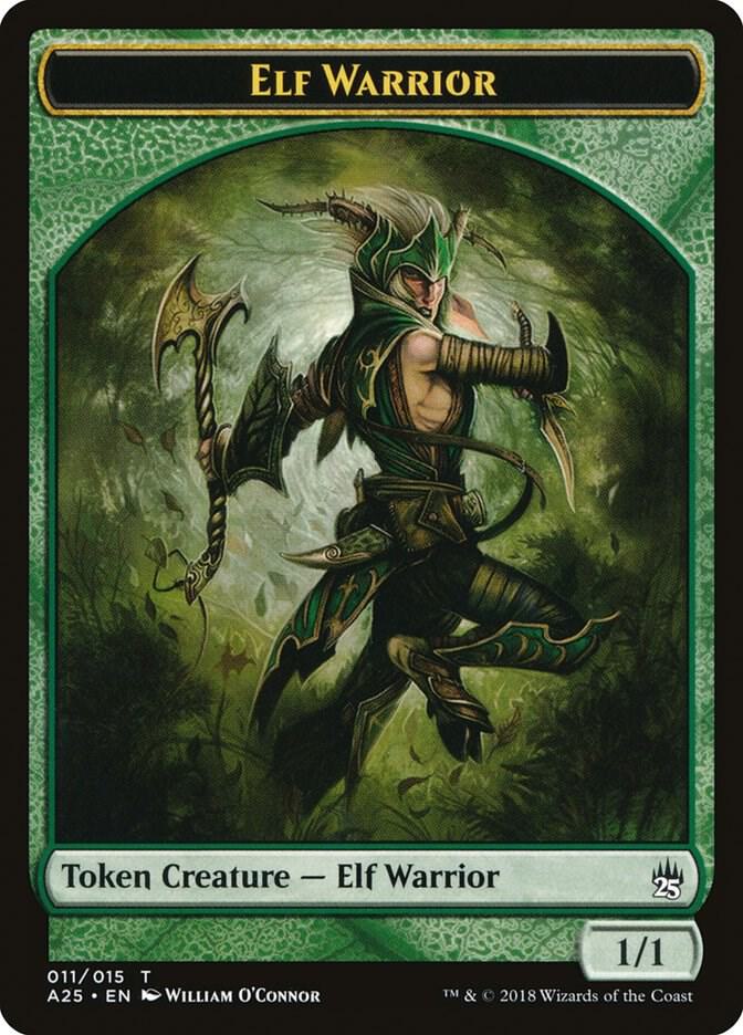Elf Warrior Token 11 card from Masters 25