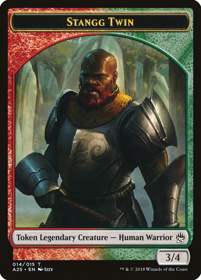 Stangg Twin Token 14 card from Masters 25