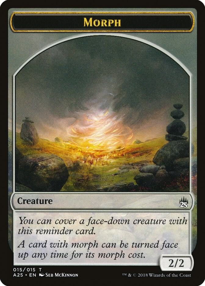 Morph Token 15 card from Masters 25