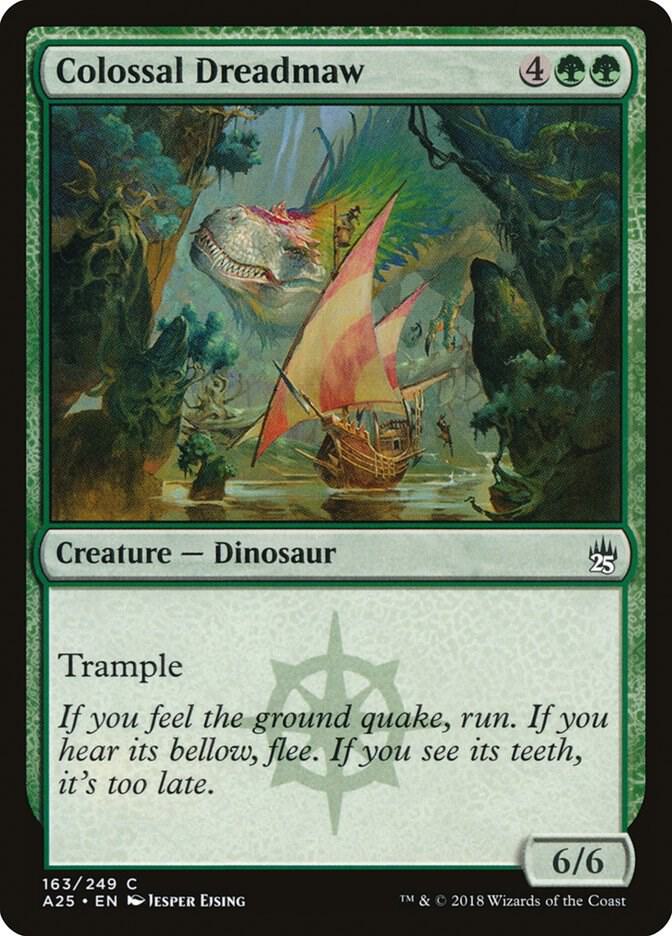 Colossal Dreadmaw 163 card from Masters 25