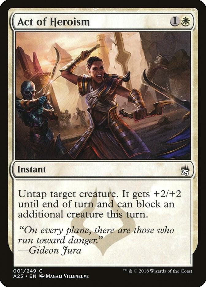 Act of Heroism 1 card from Masters 25