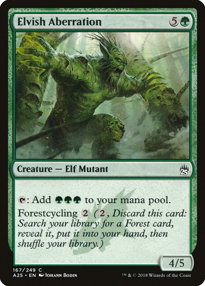 Elvish Aberration 167 card from Masters 25
