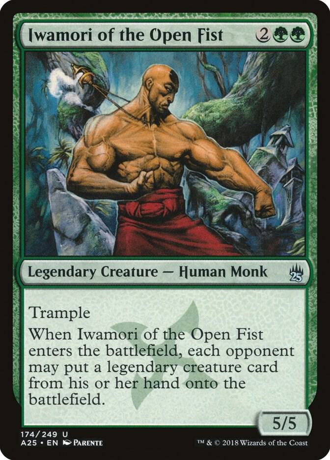 Iwamori of the Open Fist 174 card from Masters 25