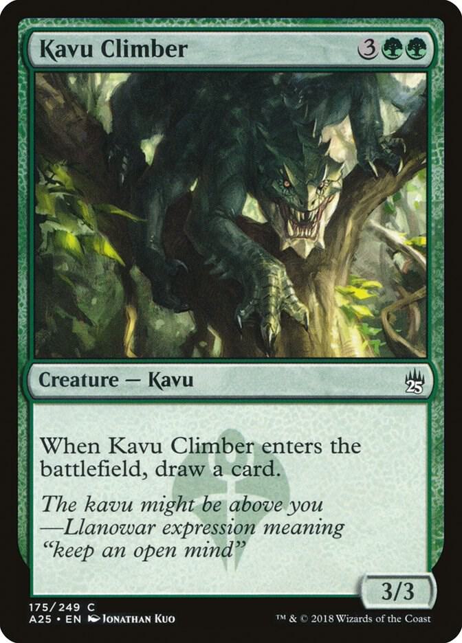 Kavu Climber 175 card from Masters 25