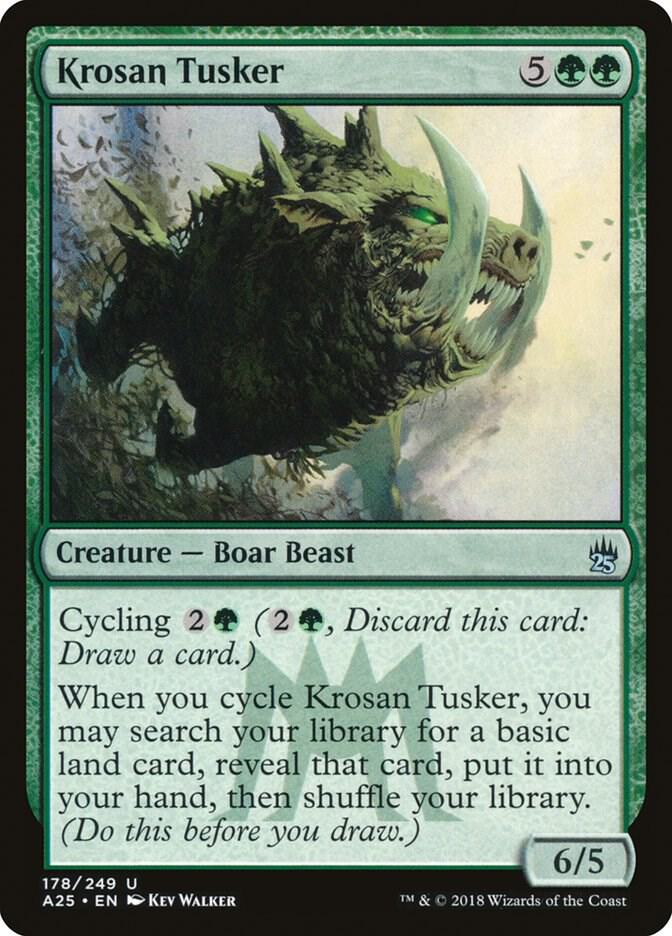 Krosan Tusker 178 card from Masters 25