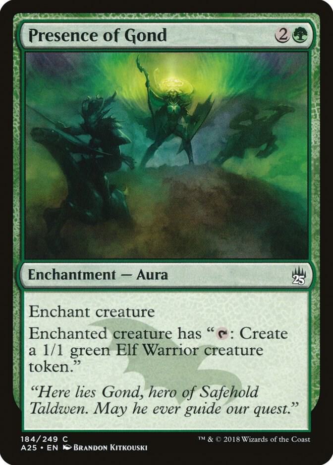 Presence of Gond 184 card from Masters 25