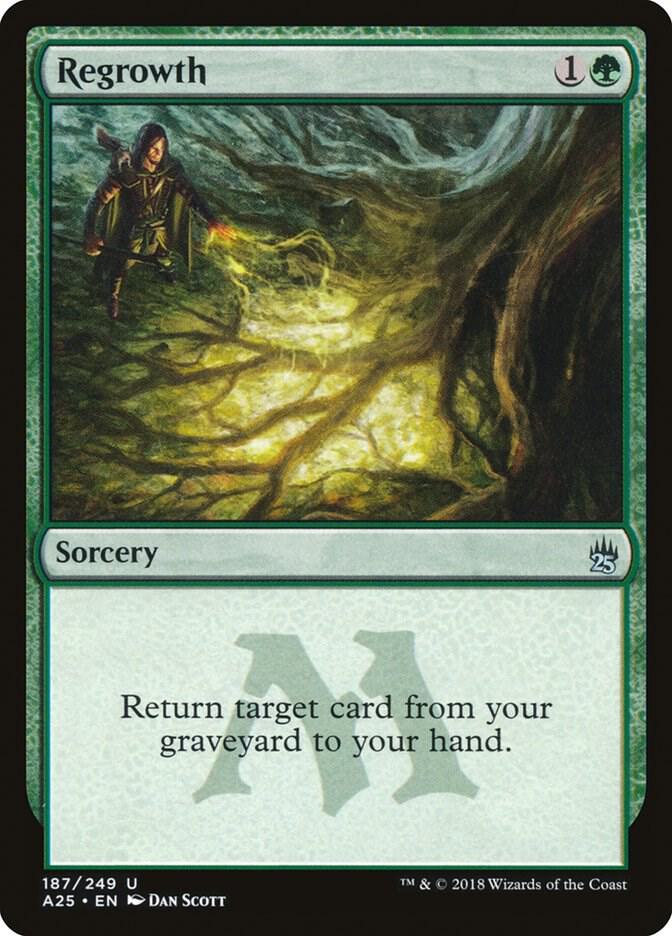 Regrowth 187 card from Masters 25