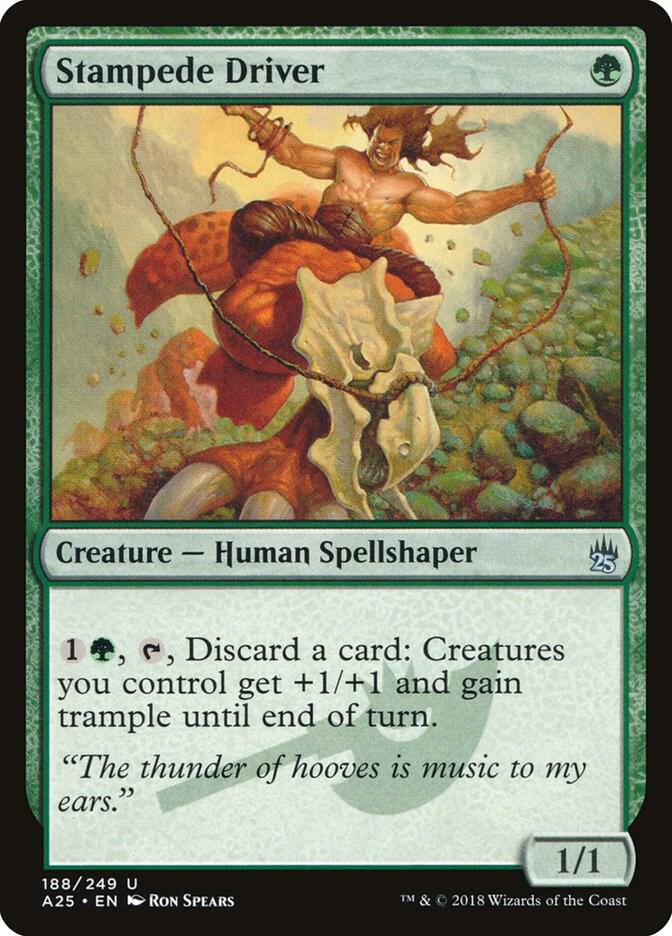 Stampede Driver 188 card from Masters 25