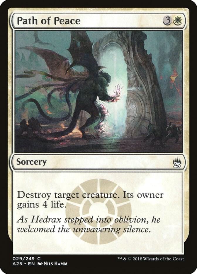 Path of Peace 29 card from Masters 25