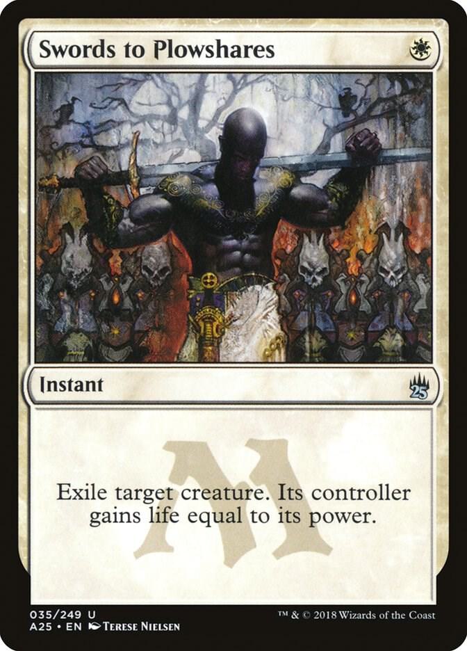 Swords to Plowshares 35 card from Masters 25