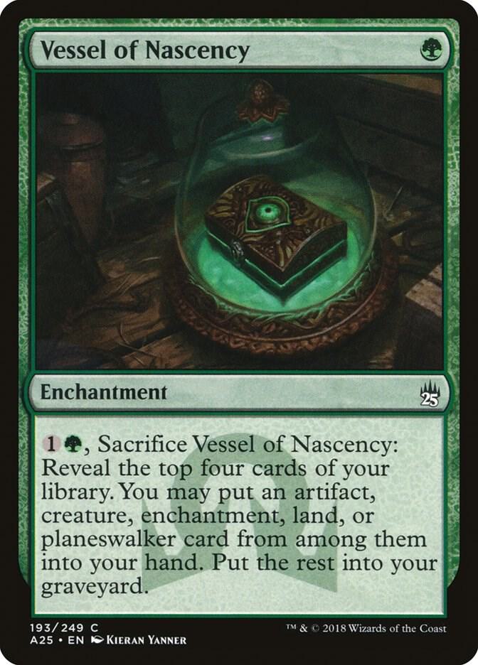Vessel of Nascency 193 card from Masters 25