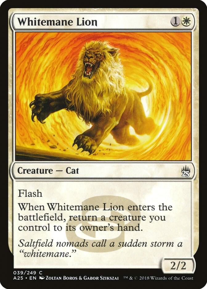 Whitemane Lion 39 card from Masters 25