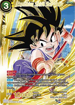 Explosive Spirit Son Goku (SPR) BT3-088 card from Cross Worlds