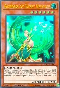 Goddess of Sweet Revenge LC06-EN001 card from Legendary Collection Kaiba