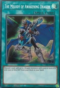 The Melody of Awakening Dragon LCKC-EN028 card from Legendary Collection Kaiba
