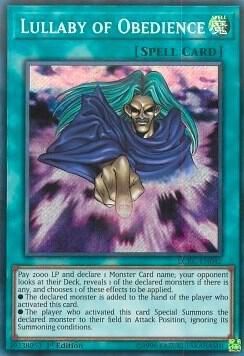 Lullaby of Obedience LCKC-EN042 card from Legendary Collection Kaiba