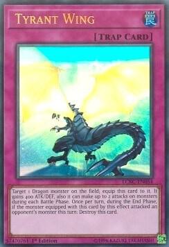 Tyrant Wing LCKC-EN054 card from Legendary Collection Kaiba