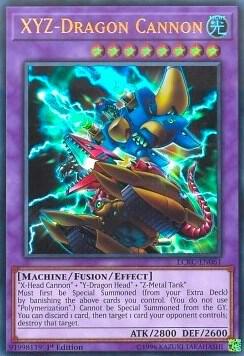 XYZ-Dragon Cannon LCKC-EN061 card from Legendary Collection Kaiba