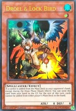 Droll & Lock Bird LCKC-EN077 card from Legendary Collection Kaiba