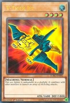V-Tiger Jet LCKC-EN082 card from Legendary Collection Kaiba