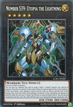 Number S39: Utopia the Lightning LCKC-EN087 card from Legendary Collection Kaiba