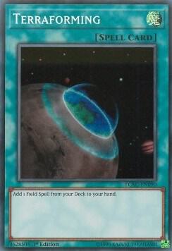 Terraforming LCKC-EN090 card from Legendary Collection Kaiba