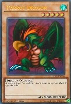 Parrot Dragon LCKC-EN096 card from Legendary Collection Kaiba