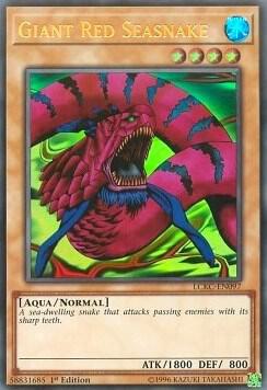Giant Red Seasnake LCKC-EN097 card from Legendary Collection Kaiba