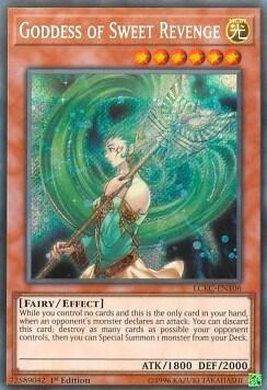 Goddess of Sweet Revenge LCKC-EN106 card from Legendary Collection Kaiba