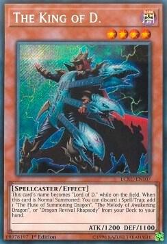 The King of D. LCKC-EN107 card from Legendary Collection Kaiba