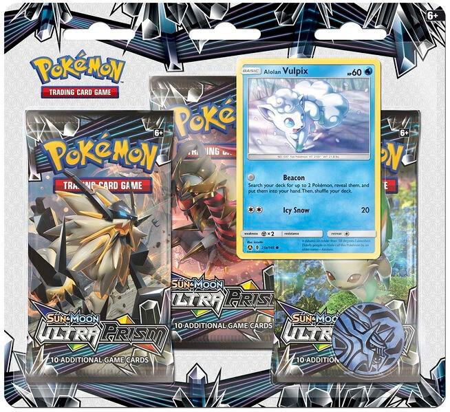 Ultra Prism 3 Pack Blister [Alolan Vulpix] card from SM - Ultra Prism